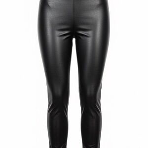 Women's Black Faux Leather Pants